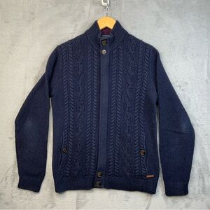 Ted Baker London Men's Navy Cardigan Sweater. Mens Size 3.